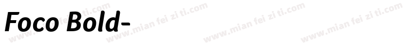 Foco Bold字体转换